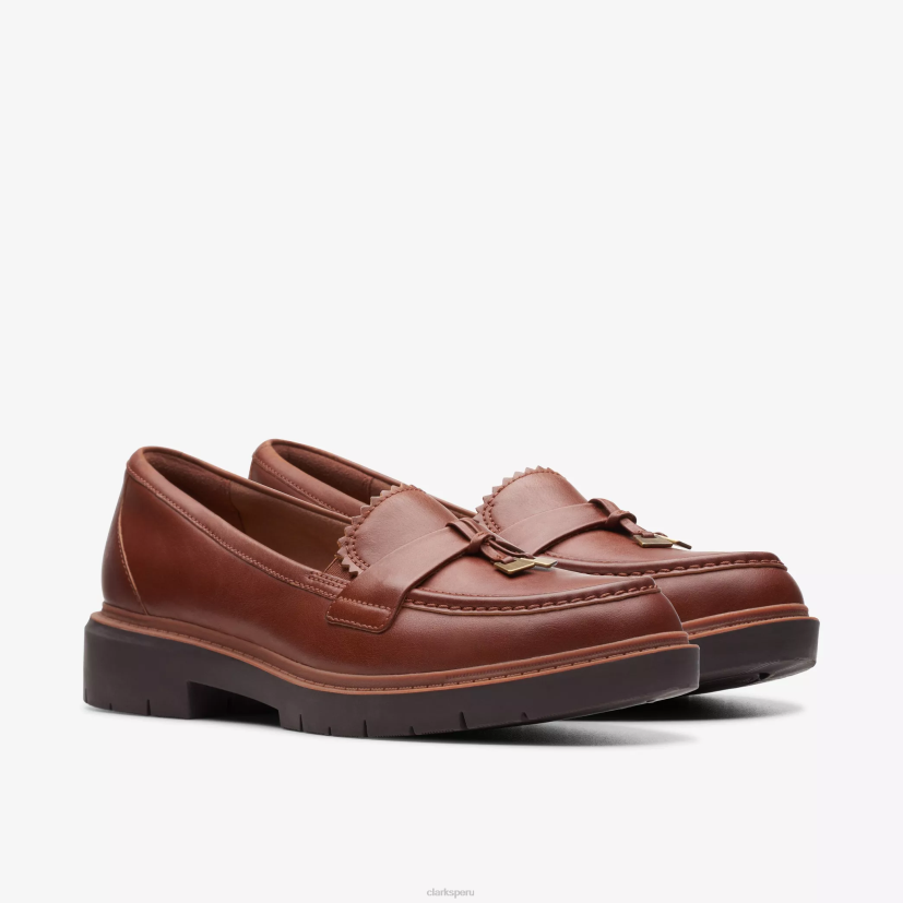 HZVP194 bella westlynn cuero marrón Clarks