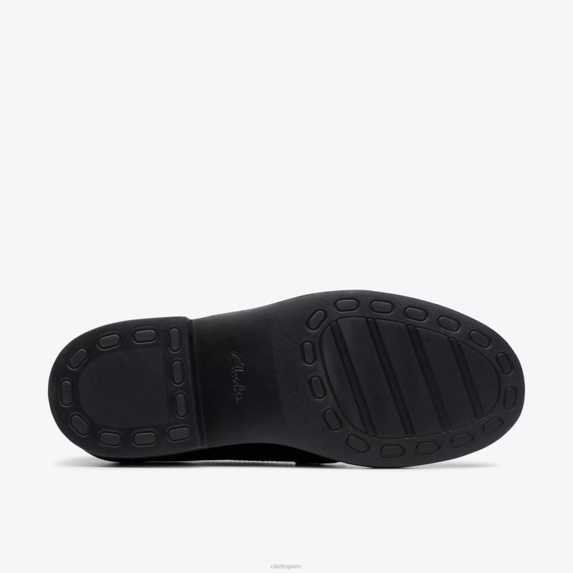 HZVP198 espléndido centavo cuero negro Clarks