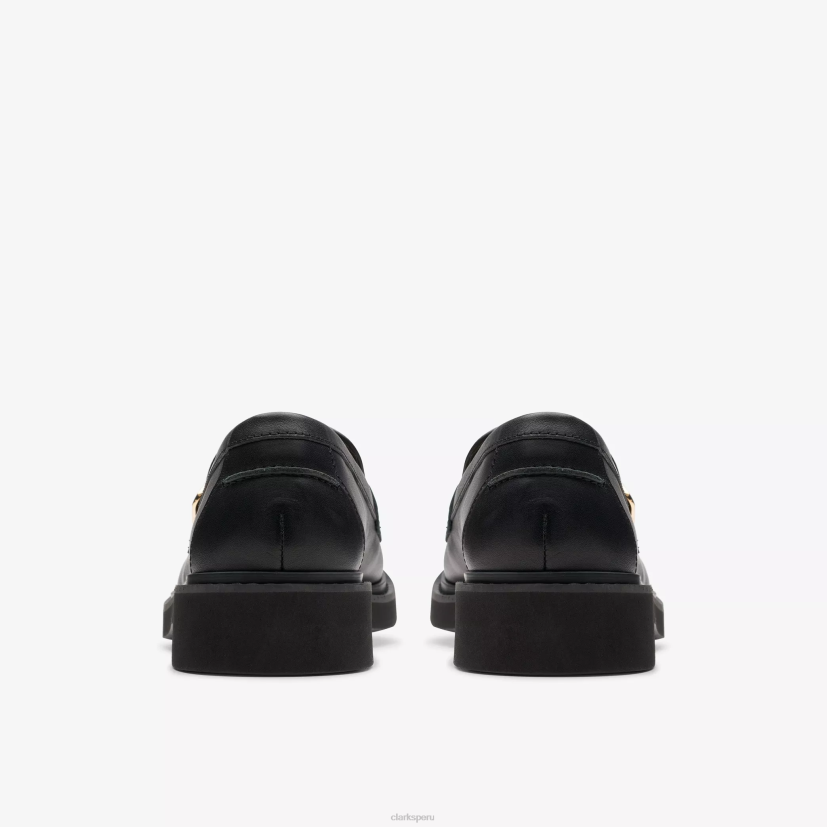 HZVP198 espléndido centavo cuero negro Clarks