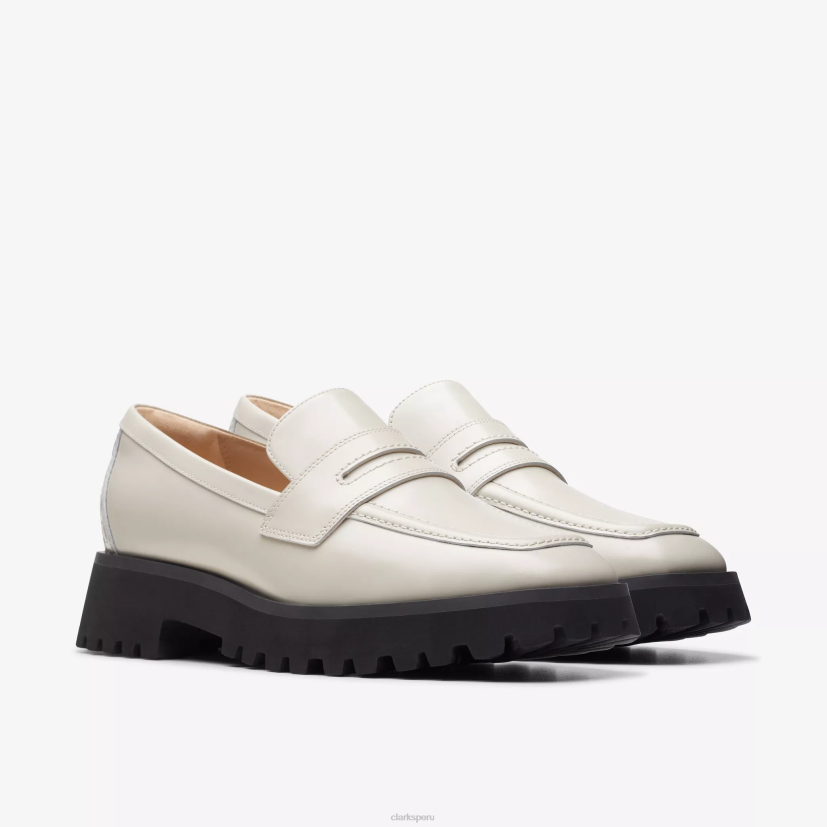 HZVP201 mantente así borde cuero marfil Clarks