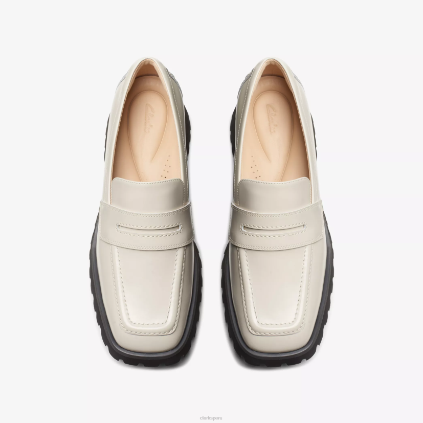 HZVP201 mantente así borde cuero marfil Clarks