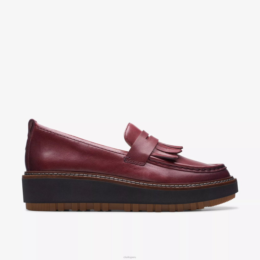 HZVP208 mocasín orianna cuero burdeos Clarks