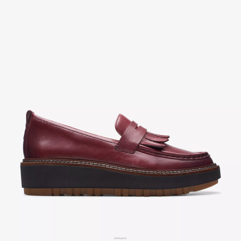 HZVP208 mocasín orianna cuero burdeos Clarks