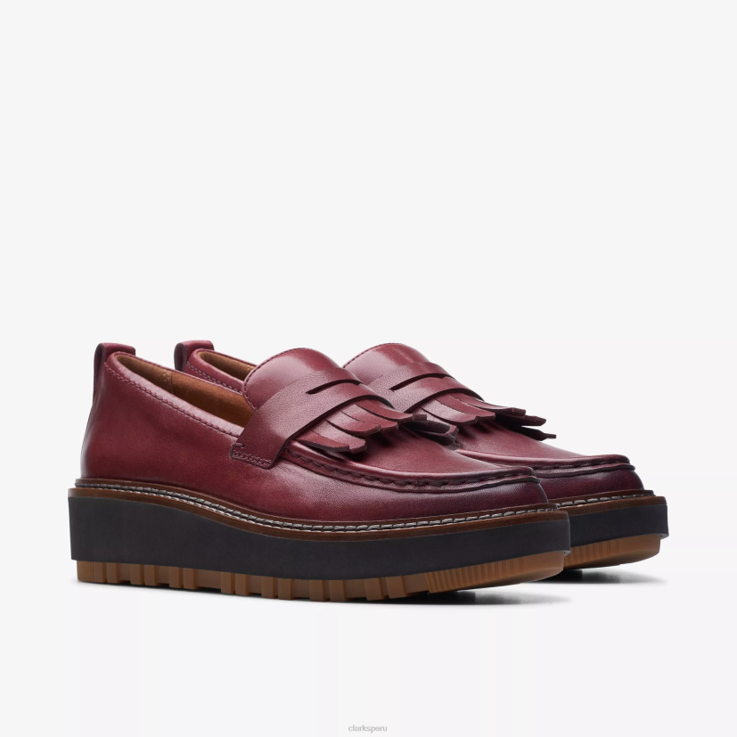 HZVP208 mocasín orianna cuero burdeos Clarks