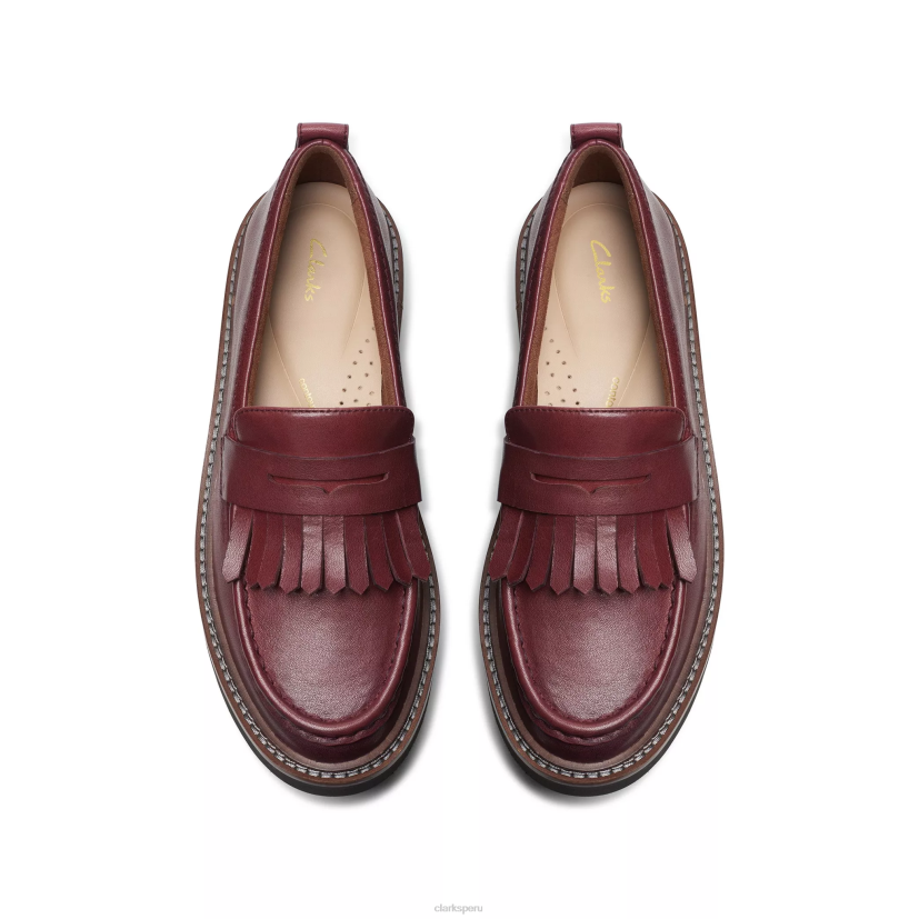 HZVP208 mocasín orianna cuero burdeos Clarks