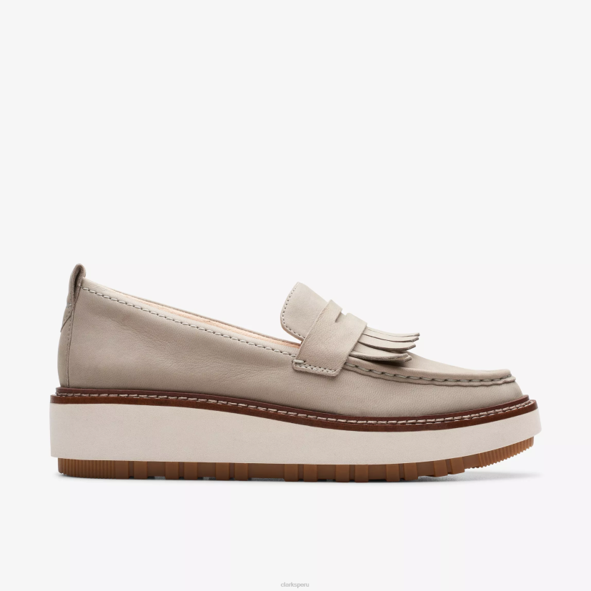 HZVP209 orianna w mocasín nubuck de piedra Clarks