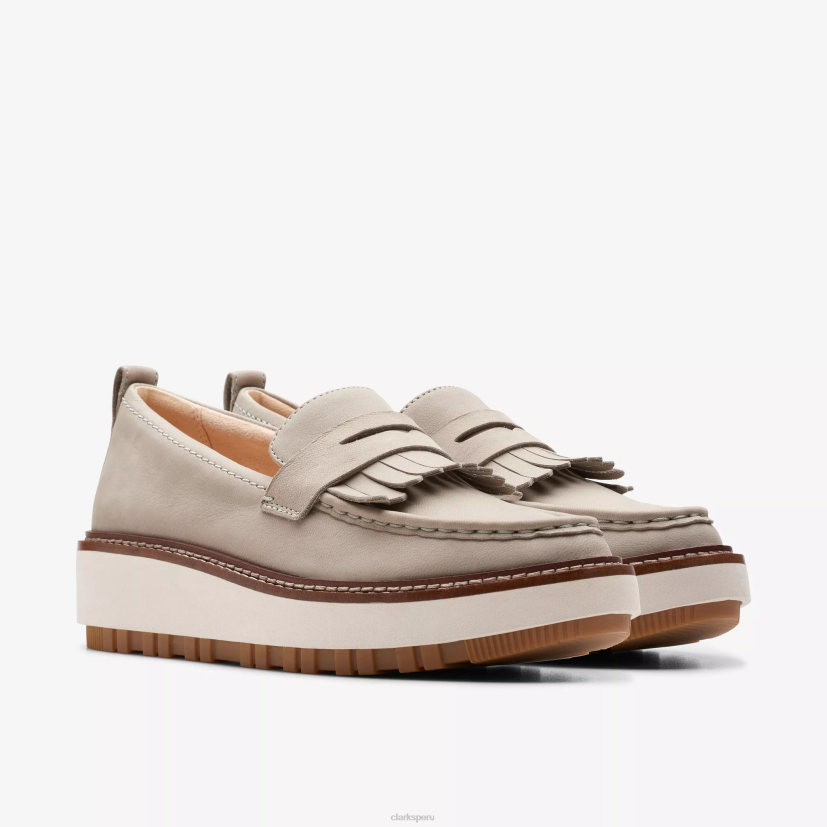 HZVP209 orianna w mocasín nubuck de piedra Clarks