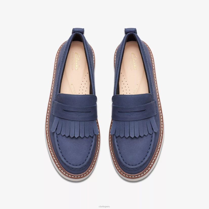 HZVP210 mocasín orianna nubuck azul marino Clarks