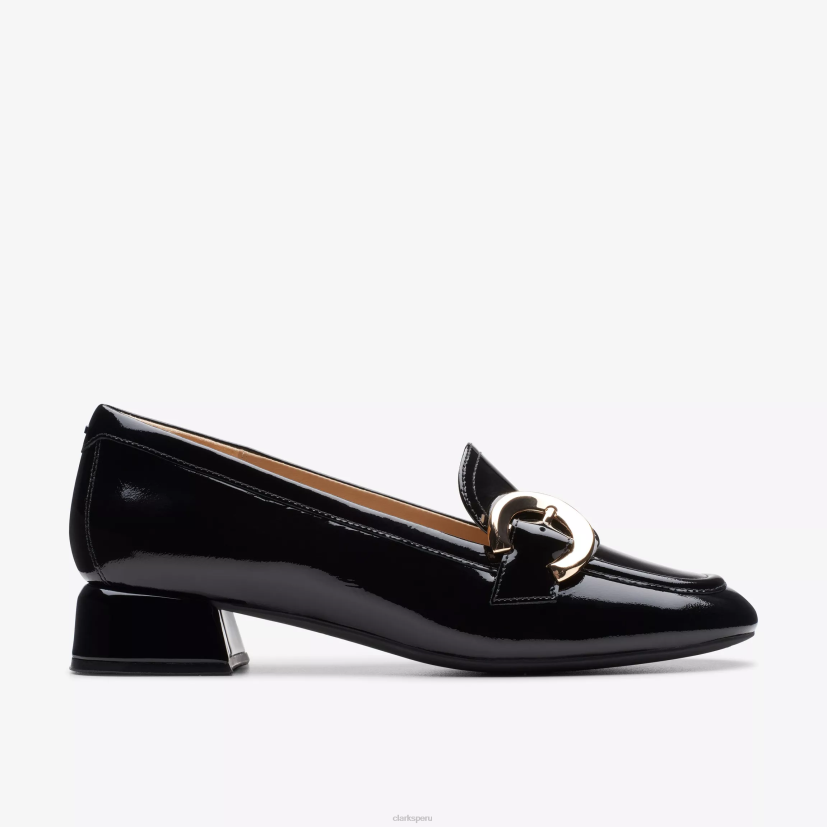HZVP216 moldura de margarita 30 charol negro Clarks