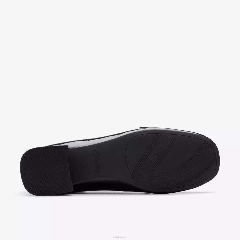 HZVP216 moldura de margarita 30 charol negro Clarks