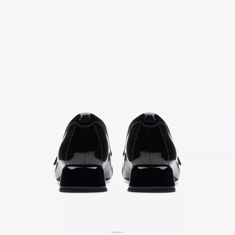 HZVP216 moldura de margarita 30 charol negro Clarks