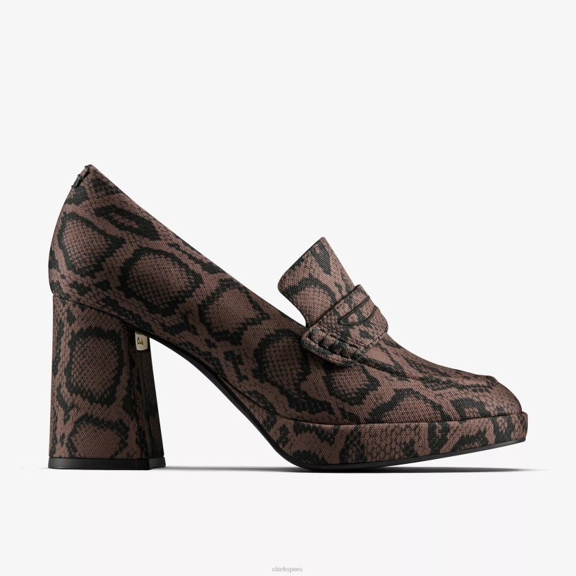 HZVP217 mocasines martine rose mujer 2 textil marrón Clarks
