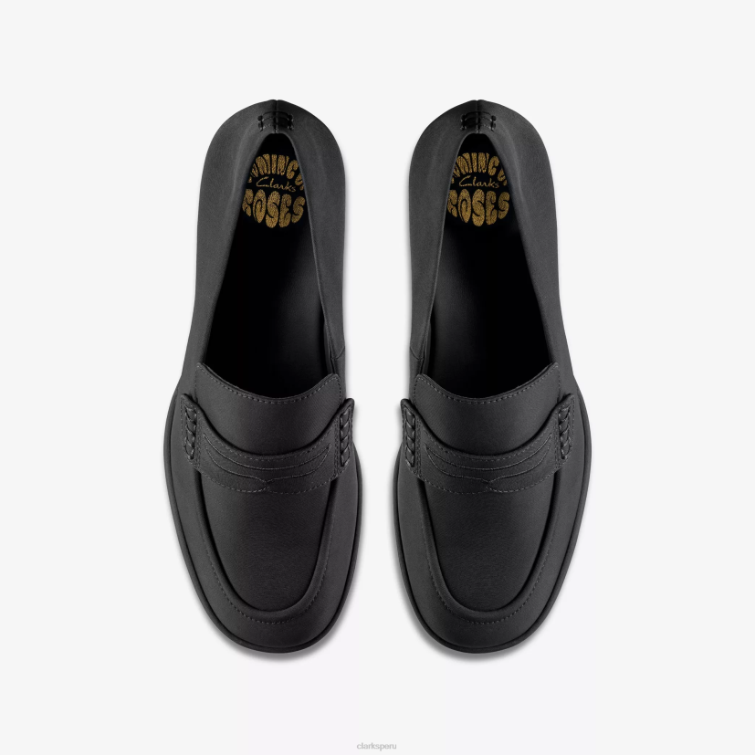 HZVP221 mocasines martine rose mujer 2 textil negro Clarks