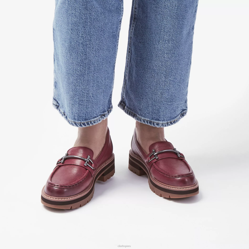 HZVP224 orianna poco cuero burdeos Clarks