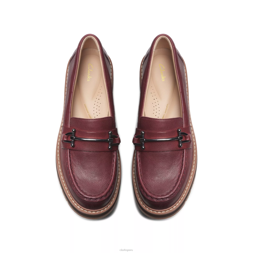 HZVP224 orianna poco cuero burdeos Clarks