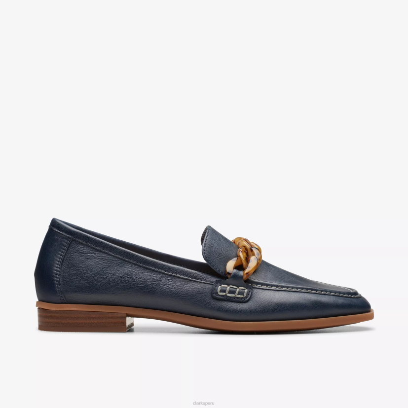 HZVP225 sarafina iris cuero azul marino Clarks