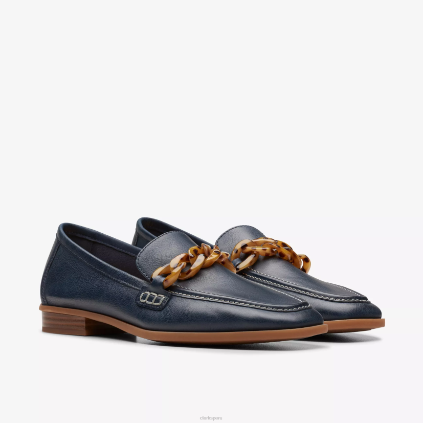 HZVP225 sarafina iris cuero azul marino Clarks