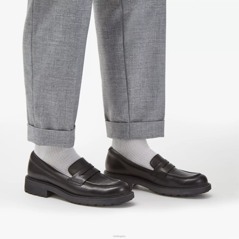 HZVP236 orinoco 2 centavos cuero negro Clarks