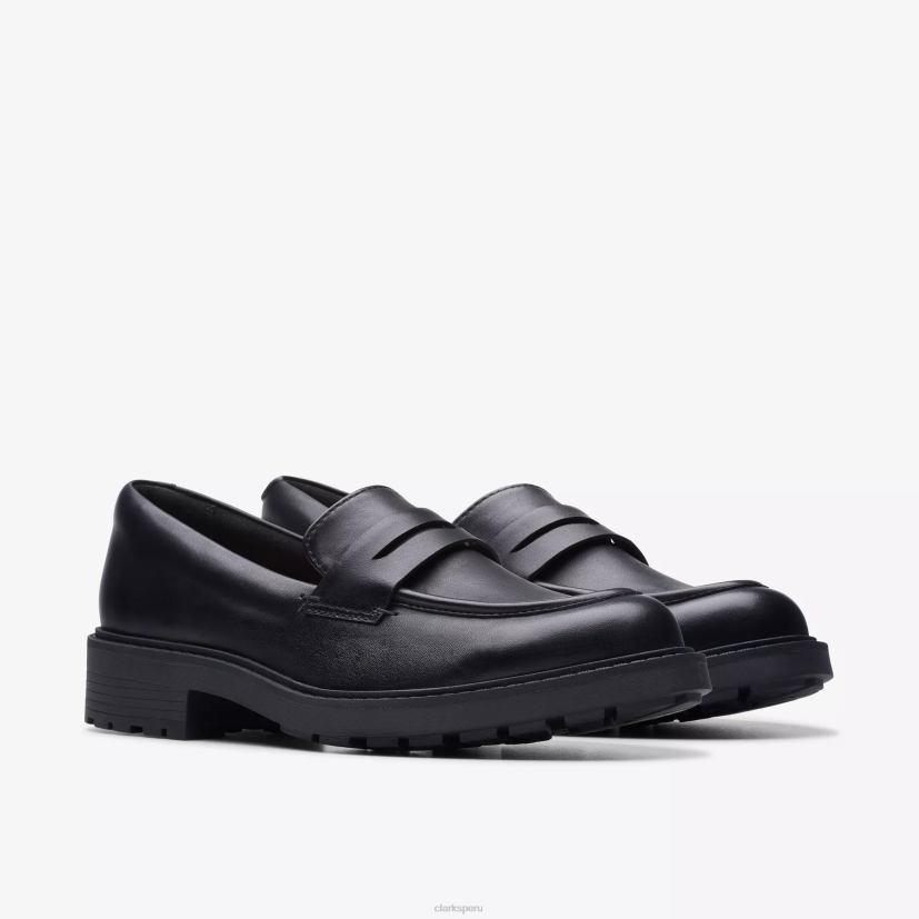 HZVP236 orinoco 2 centavos cuero negro Clarks