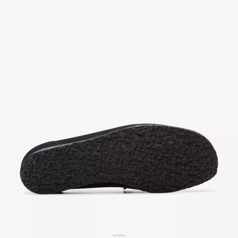HZVP239 mocasín wallabee ante negro Clarks