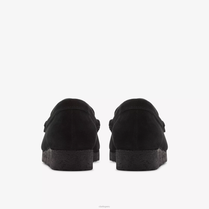 HZVP239 mocasín wallabee ante negro Clarks