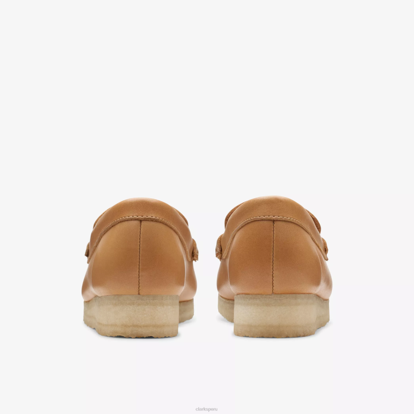 HZVP240 mocasín wallabee cuero bronceado medio Clarks