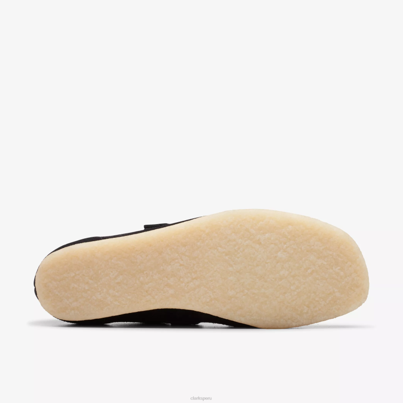 HZVP248 barra en T wallabee ante negro Clarks