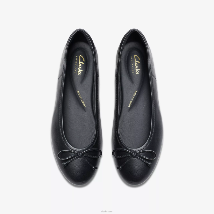HZVP253 lirio cervatillo cuero negro Clarks