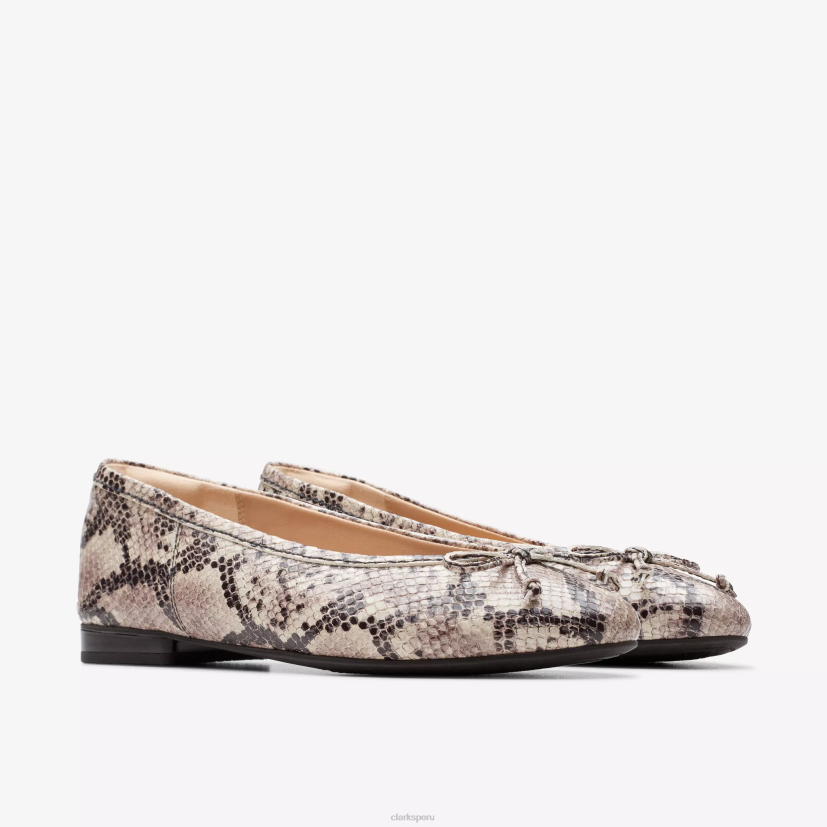 HZVP255 lirio cervatillo estampado de serpiente Clarks