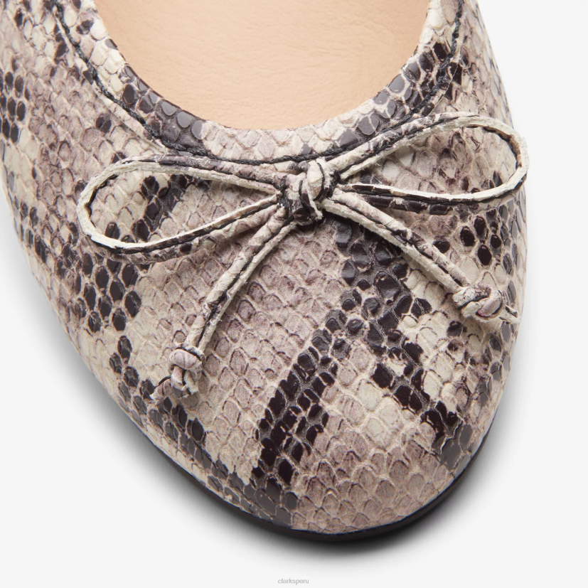 HZVP255 lirio cervatillo estampado de serpiente Clarks