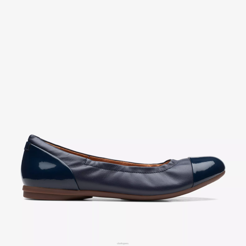 HZVP262 rena jazz cuero azul marino Clarks