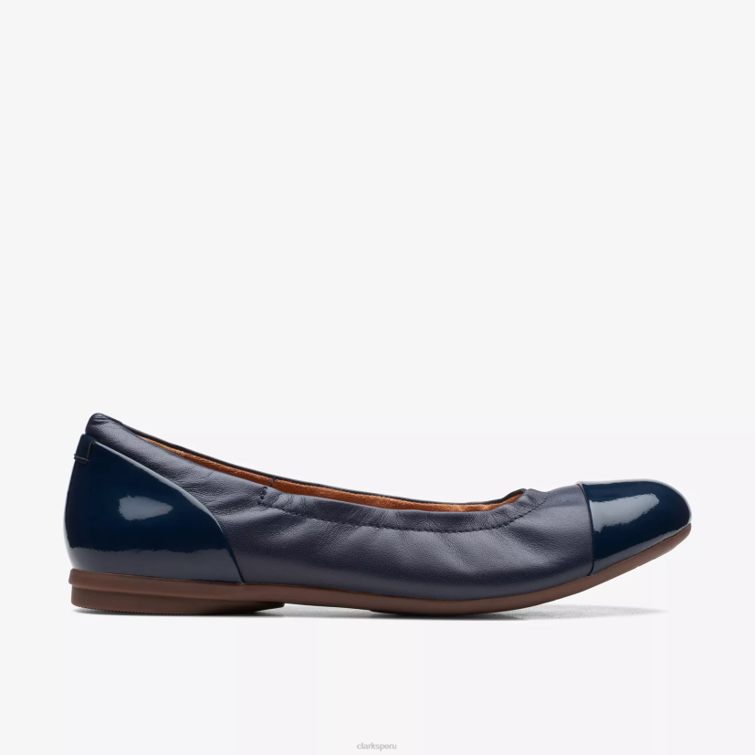 HZVP262 rena jazz cuero azul marino Clarks