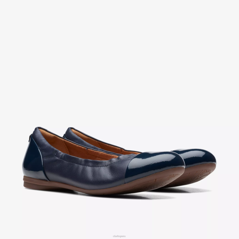 HZVP262 rena jazz cuero azul marino Clarks