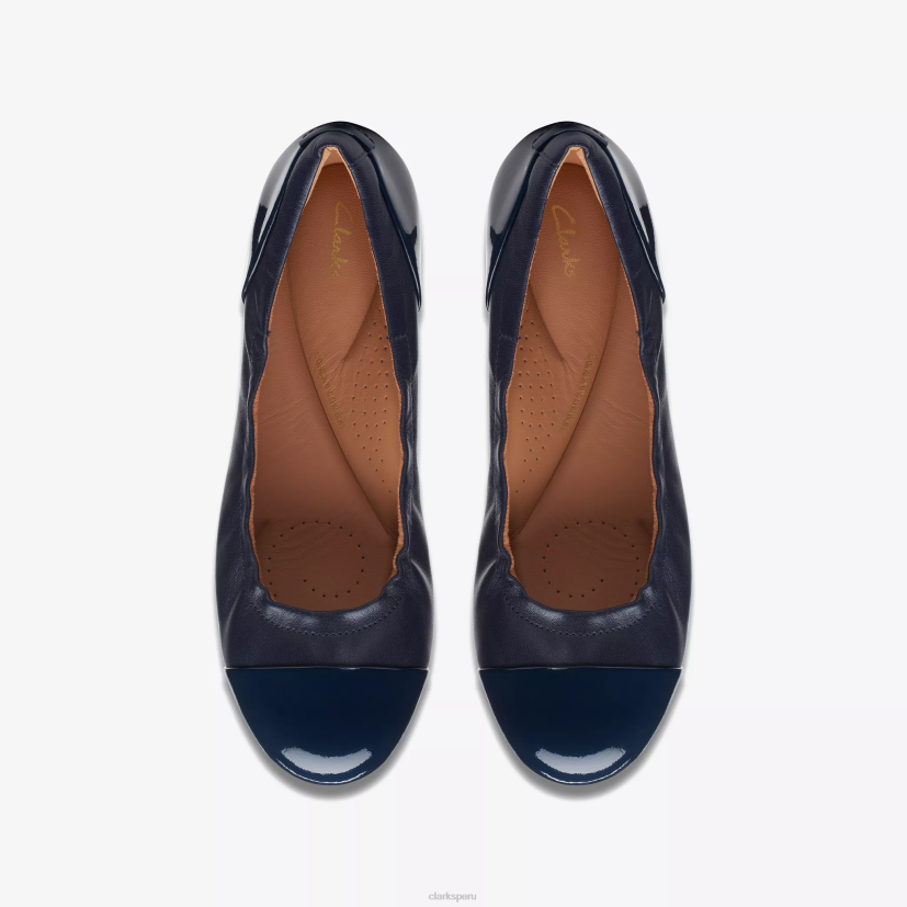 HZVP262 rena jazz cuero azul marino Clarks