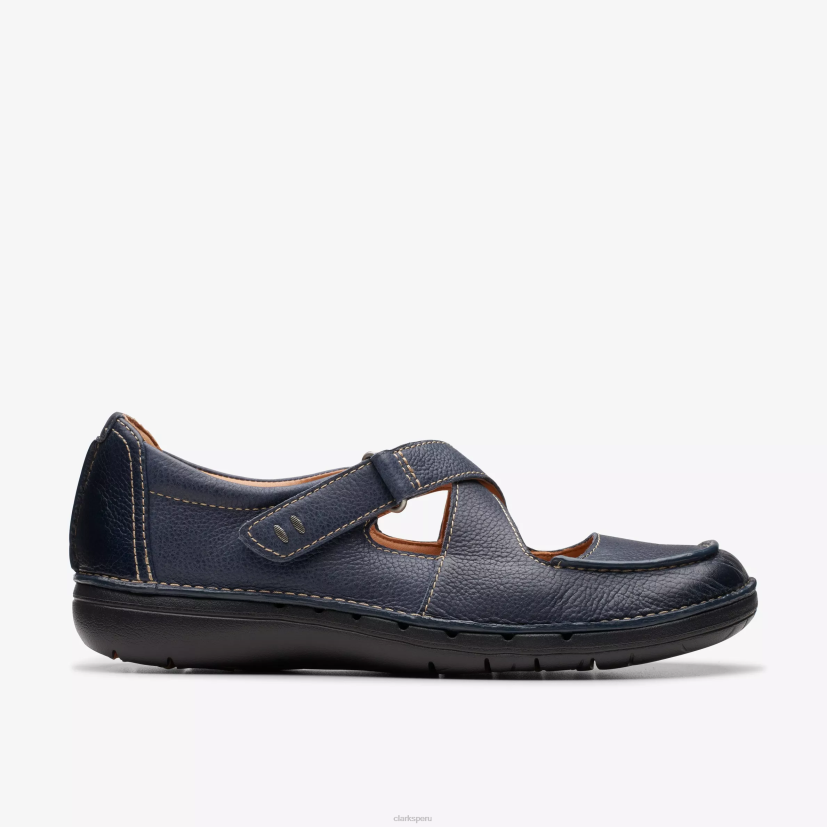 HZVP291 correa sin bucle cuero azul marino Clarks