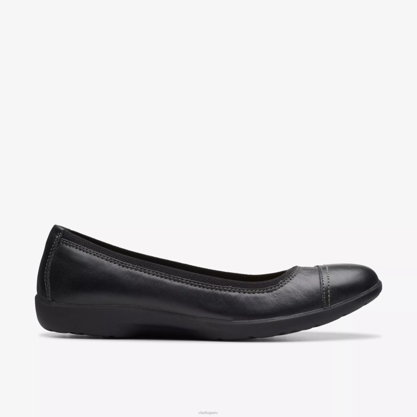 HZVP296 ópalo de pradera cuero negro Clarks