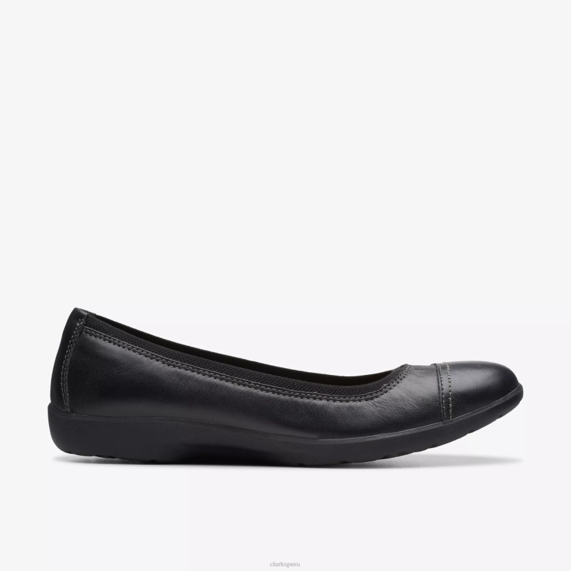 HZVP296 ópalo de pradera cuero negro Clarks