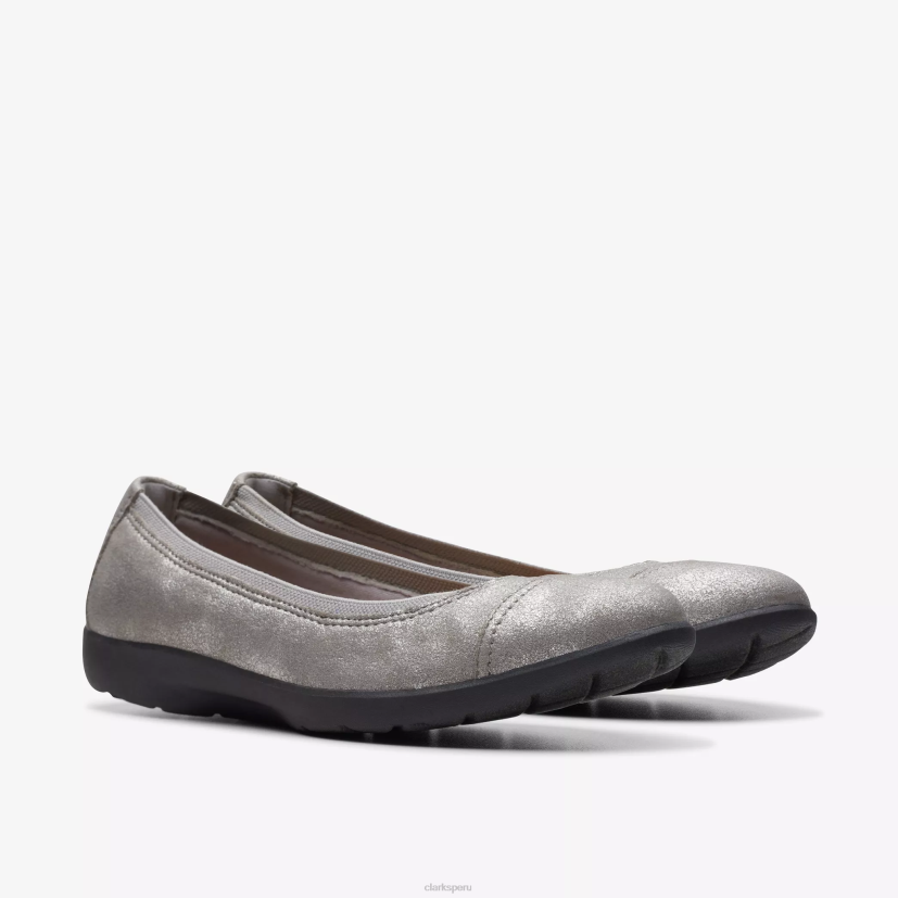 HZVP297 ópalo de pradera peltre metálico Clarks