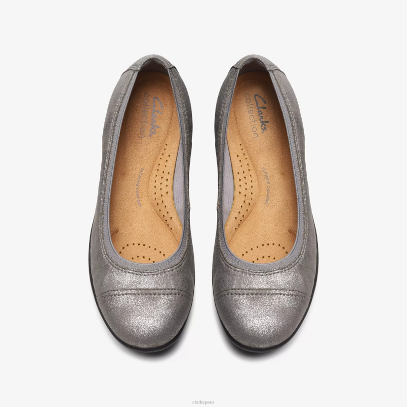 HZVP297 ópalo de pradera peltre metálico Clarks