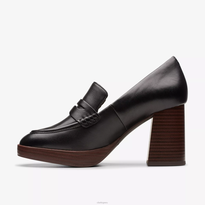 HZVP498 zoya85 caminar cuero negro Clarks