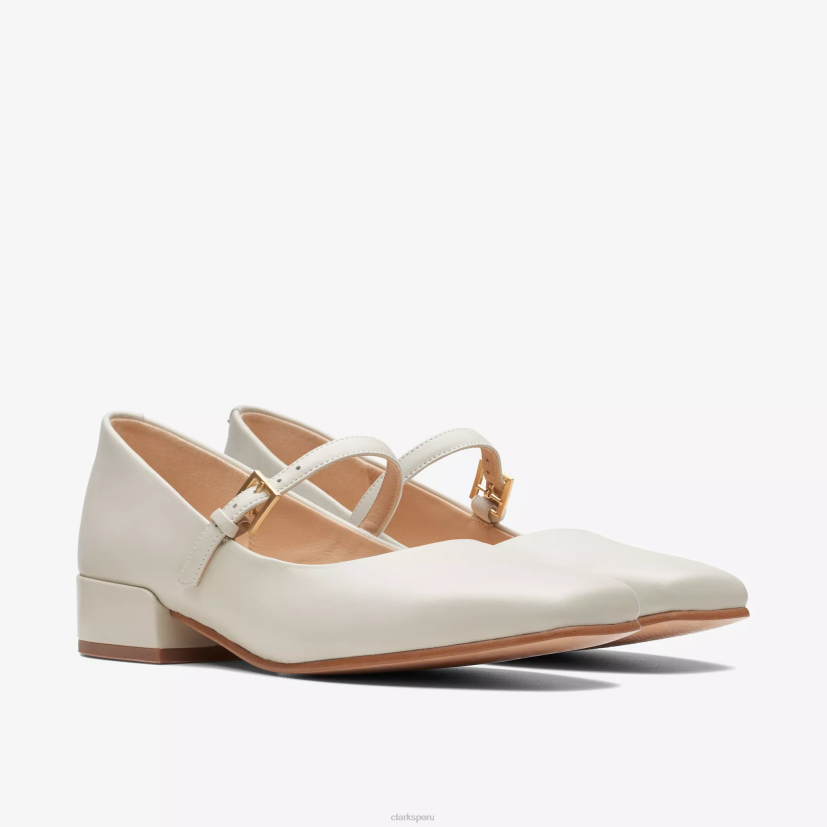 HZVP513 seren 30 hebilla cuero marfil Clarks