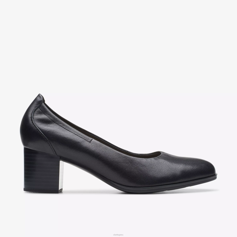 HZVP518 paso cerrado cuero negro Clarks
