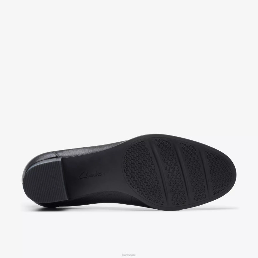 HZVP518 paso cerrado cuero negro Clarks