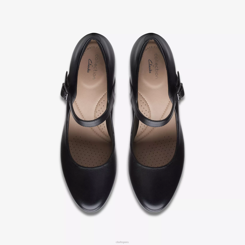 HZVP529 brillo ámbar cuero negro Clarks
