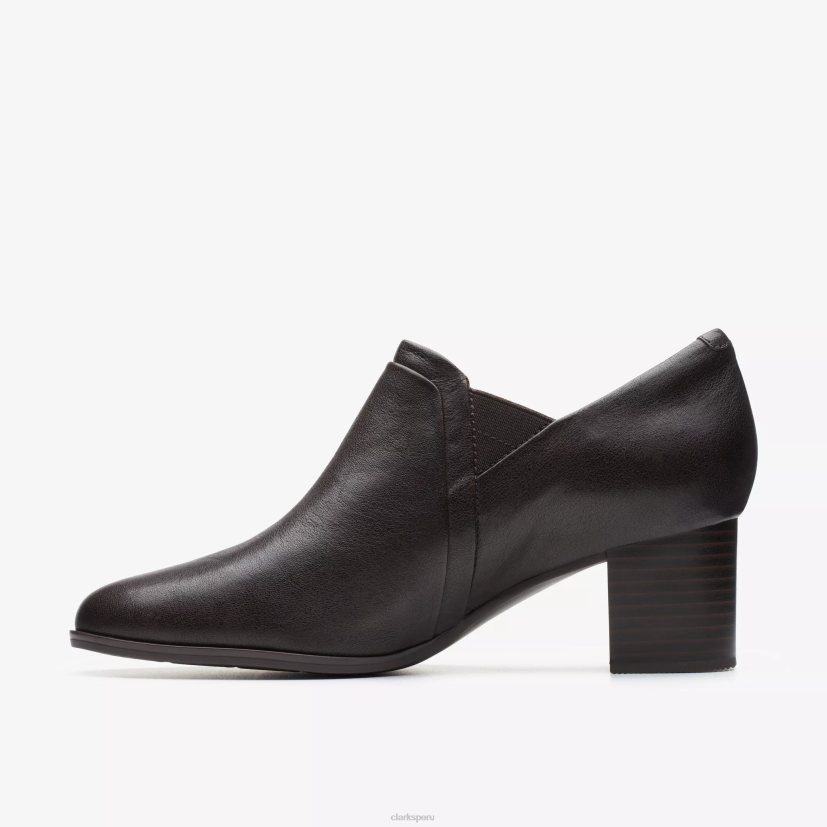 HZVP531 camino cerrado cuero marrón oscuro Clarks