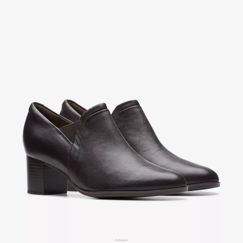 HZVP531 camino cerrado cuero marrón oscuro Clarks