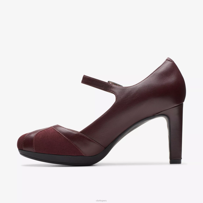 HZVP534 luz ámbar combinación burdeos Clarks