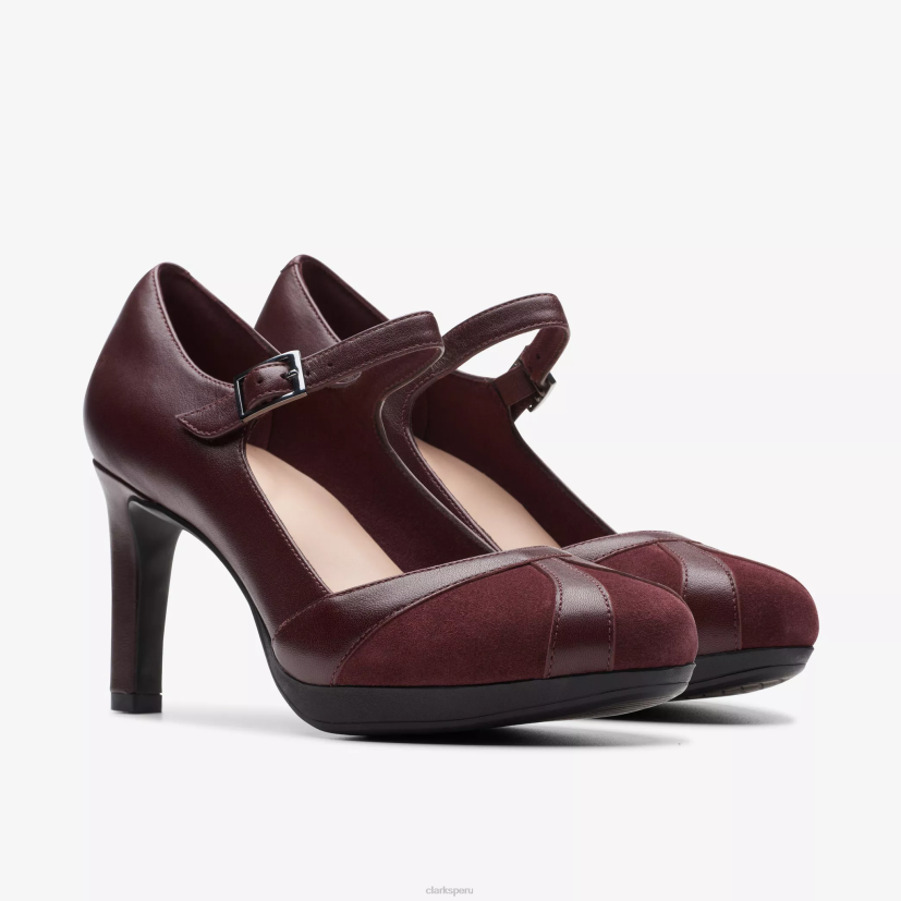 HZVP534 luz ámbar combinación burdeos Clarks