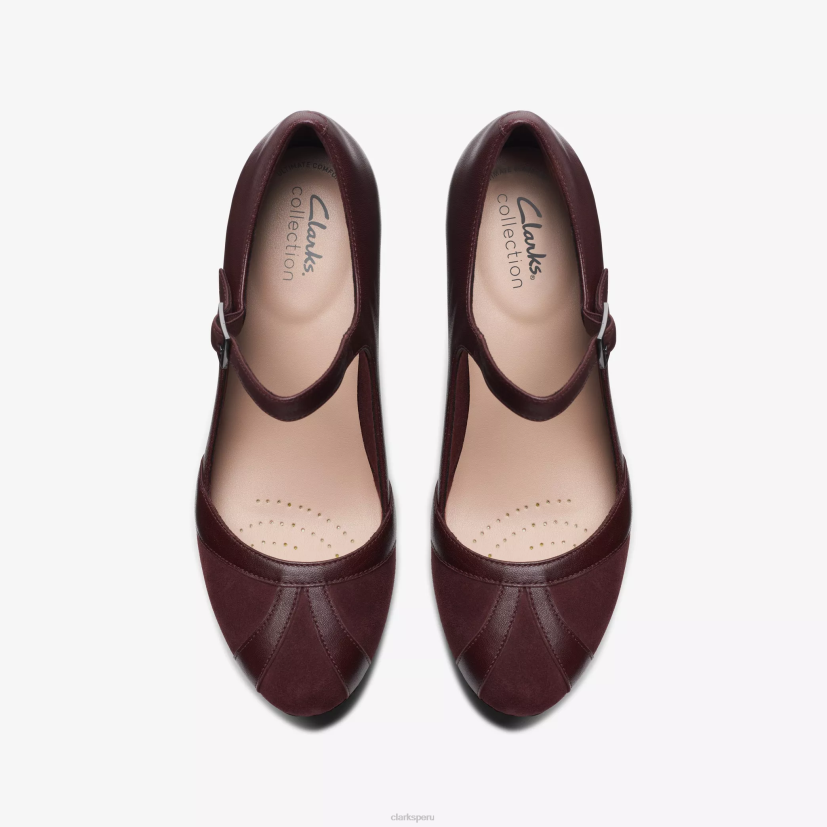 HZVP534 luz ámbar combinación burdeos Clarks