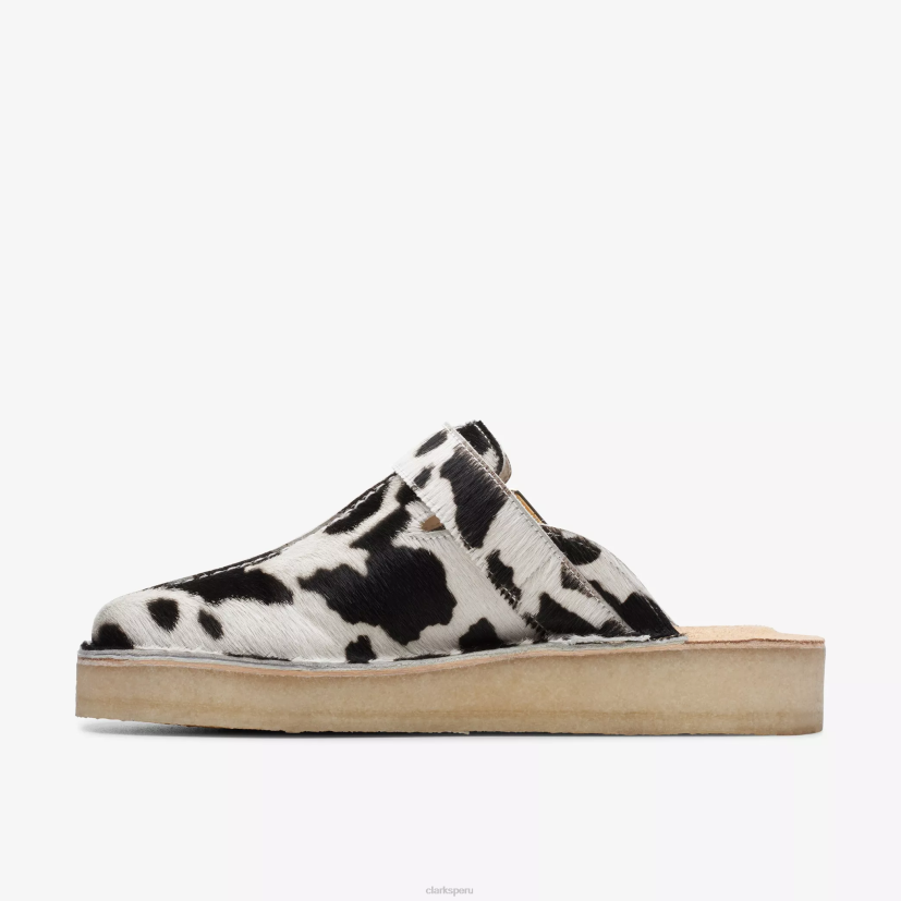 HZVP584 mula de viaje peinado con estampado de vaca Clarks